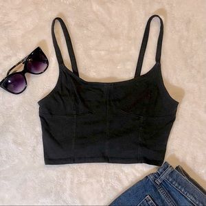 American Eagle Black Crop Top